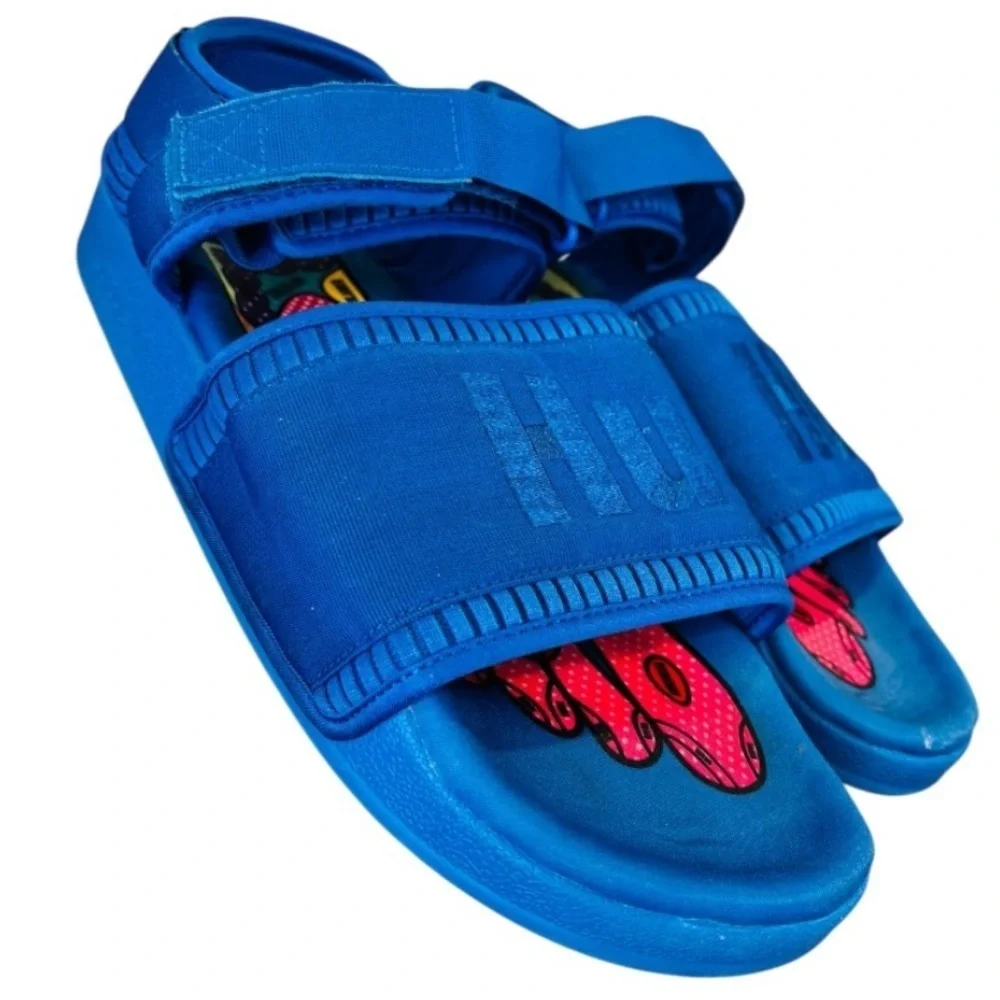 Adidas x Pharrell Adilette 2.0 Men’s Blue Colorway Sandals Size 13